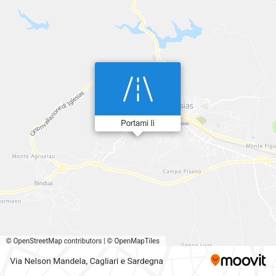 Mappa Via Nelson Mandela