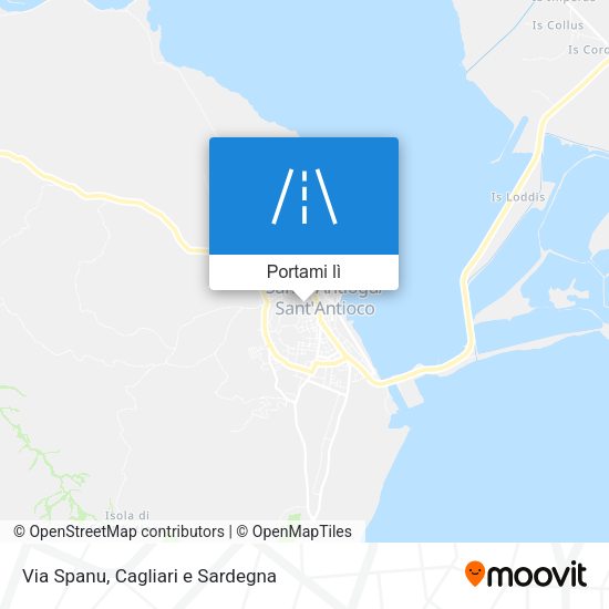 Mappa Via Spanu