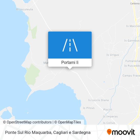 Mappa Ponte Sul Rio Maquarba