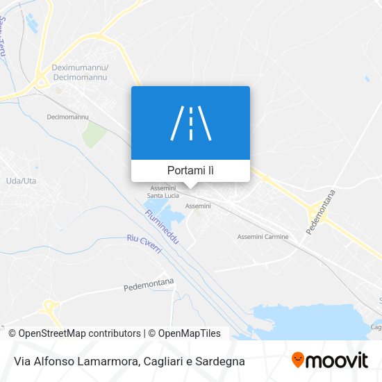Mappa Via Alfonso Lamarmora
