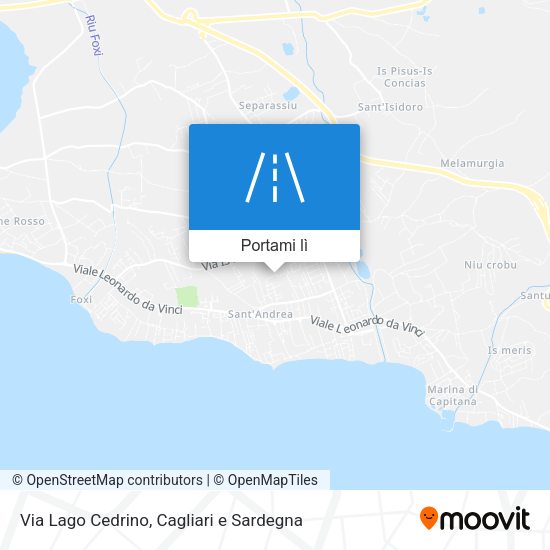 Mappa Via Lago Cedrino