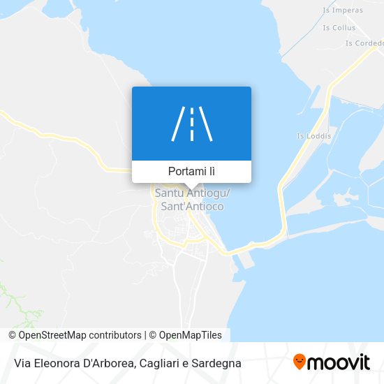 Mappa Via Eleonora D'Arborea