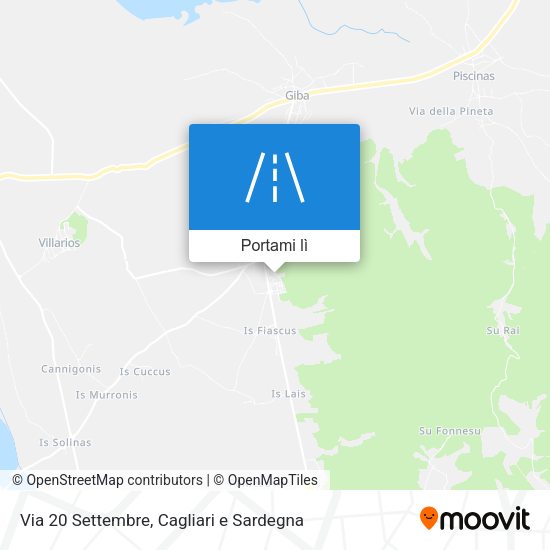 Mappa Via 20 Settembre