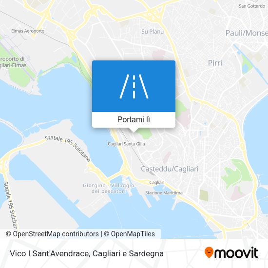 Mappa Vico I Sant'Avendrace