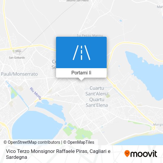 Mappa Vico Terzo Monsignor Raffaele Piras