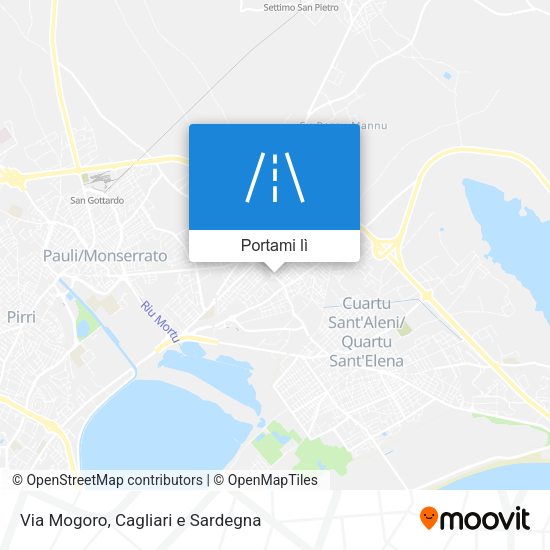Mappa Via Mogoro
