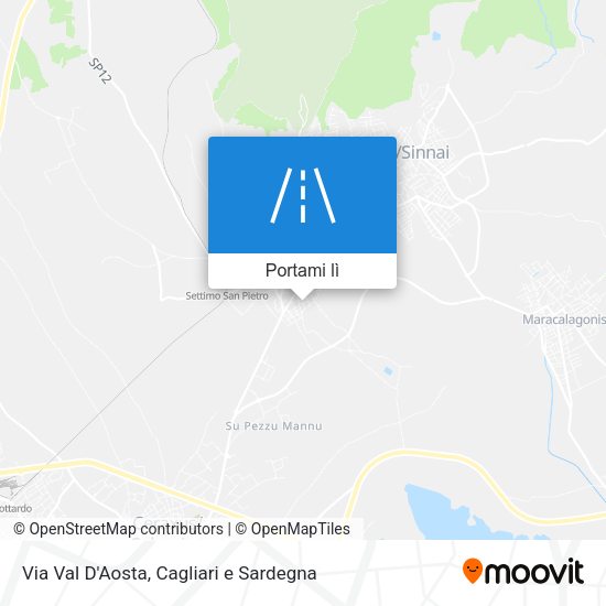 Mappa Via Val D'Aosta