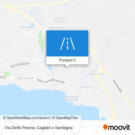 Mappa Via Delle Peonie