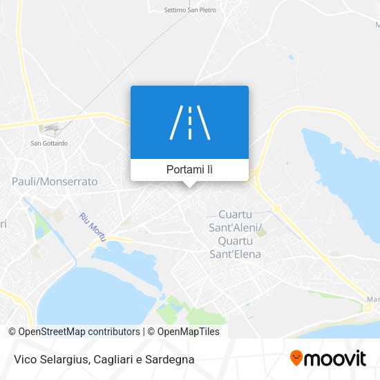 Mappa Vico Selargius