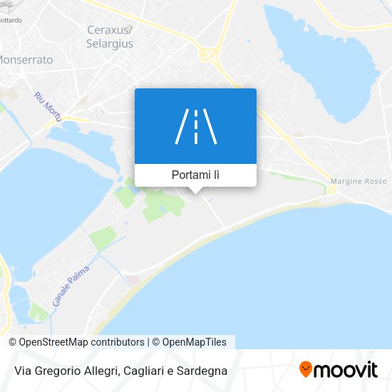 Mappa Via Gregorio Allegri