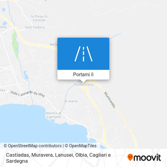Mappa Castiadas, Muravera, Lanusei, Olbia