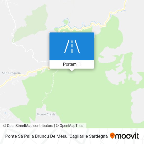 Mappa Ponte Sa Palla Bruncu De Mesu