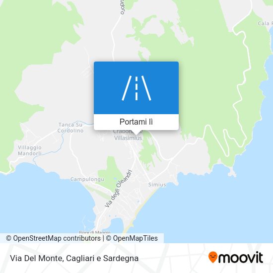Mappa Via Del Monte