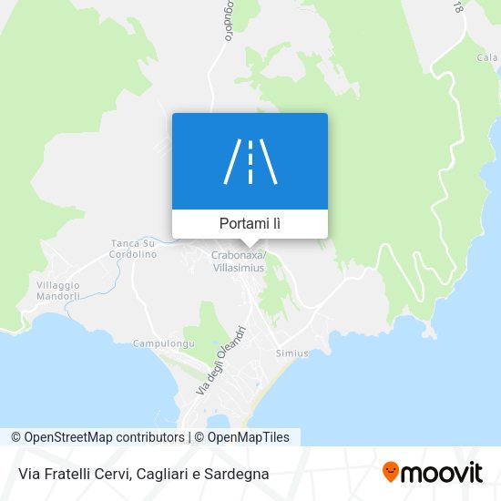 Mappa Via Fratelli Cervi