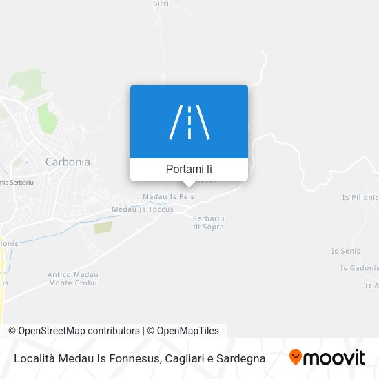 Mappa Località Medau Is Fonnesus