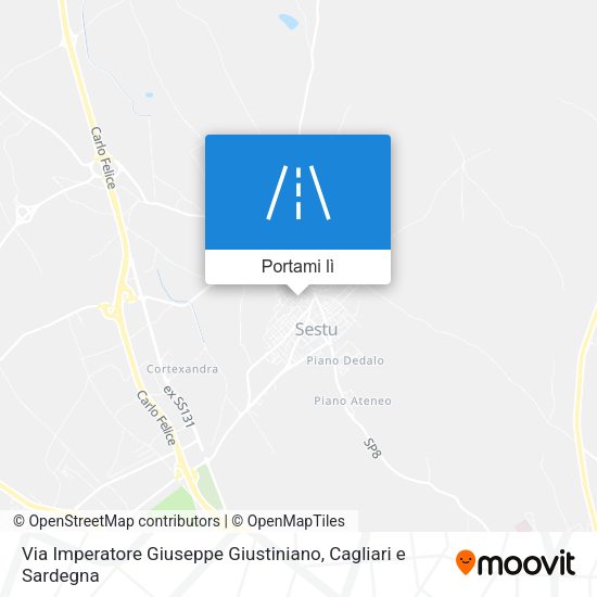 Mappa Via Imperatore Giuseppe Giustiniano