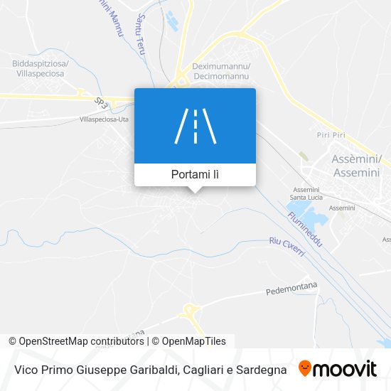 Mappa Vico Primo Giuseppe Garibaldi