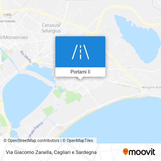 Mappa Via Giacomo Zanella