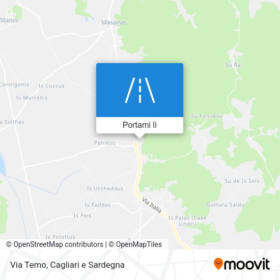 Mappa Via Temo