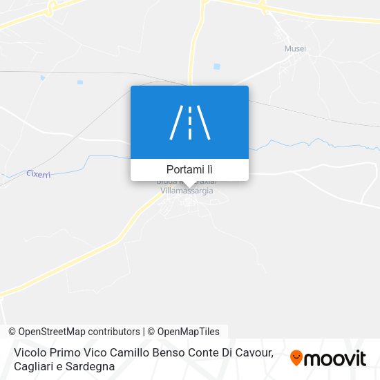 Mappa Vicolo Primo Vico Camillo Benso Conte Di Cavour