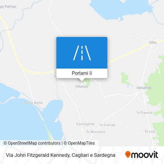 Mappa Via John Fitzgerald Kennedy