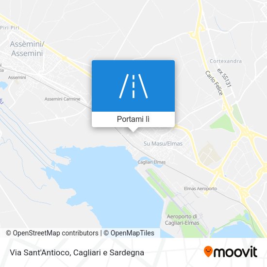Mappa Via Sant'Antioco