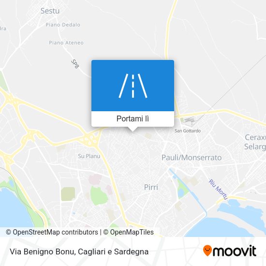 Mappa Via Benigno Bonu