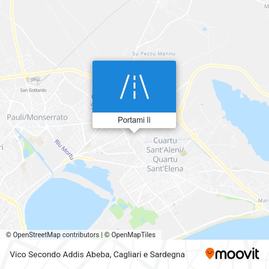 Mappa Vico Secondo Addis Abeba