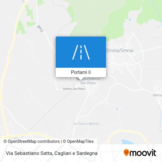Mappa Via Sebastiano Satta