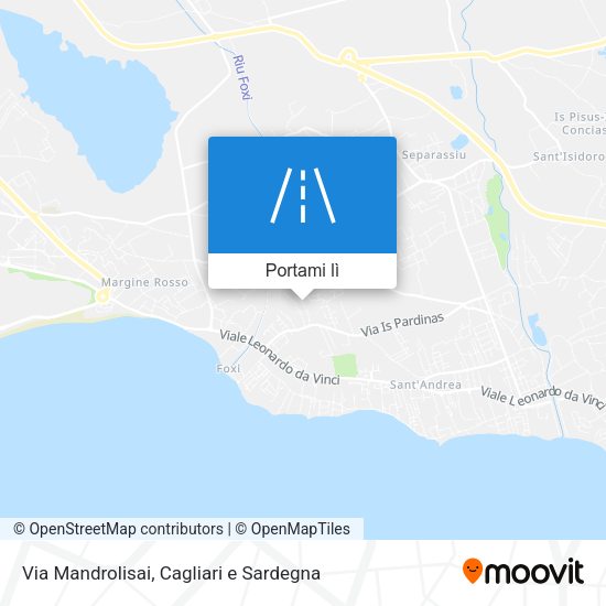 Mappa Via Mandrolisai