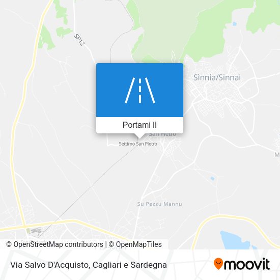 Mappa Via Salvo D'Acquisto