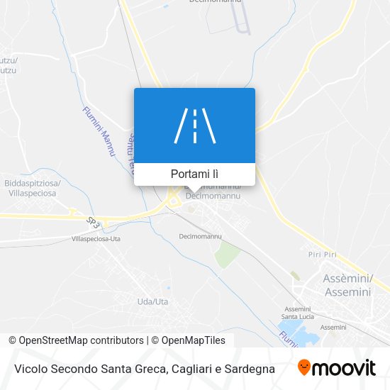 Mappa Vicolo Secondo Santa Greca