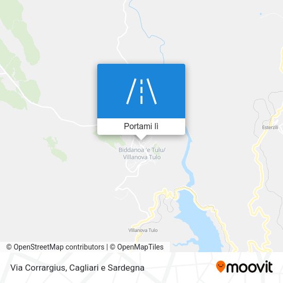 Mappa Via Corrargius