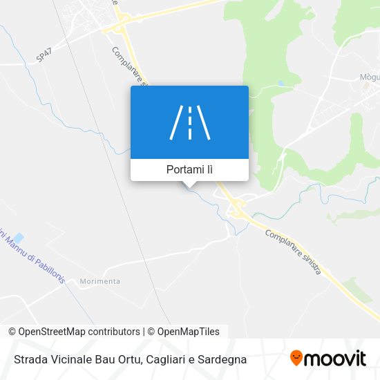 Mappa Strada Vicinale Bau Ortu