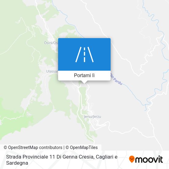 Mappa Strada Provinciale 11 Di Genna Cresia