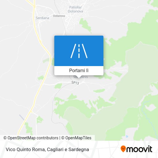 Mappa Vico Quinto Roma