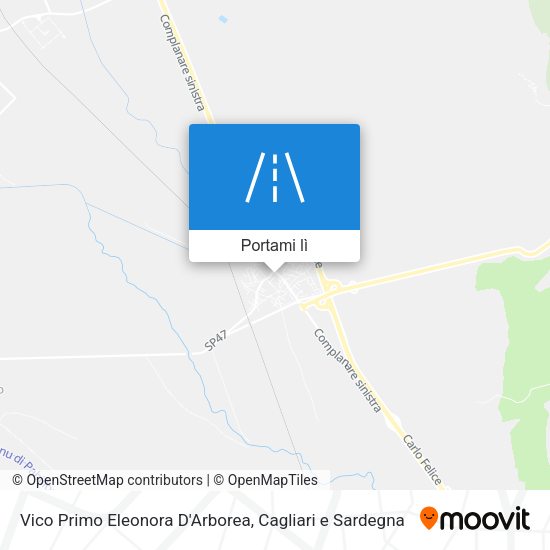 Mappa Vico Primo Eleonora D'Arborea