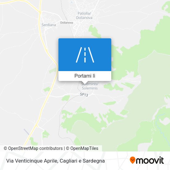 Mappa Via Venticinque Aprile