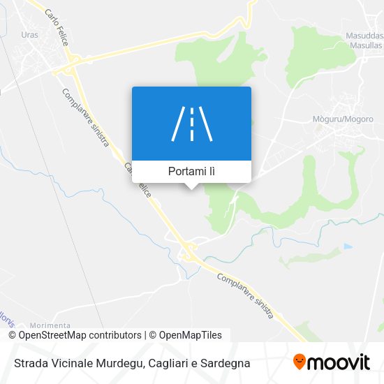Mappa Strada Vicinale Murdegu