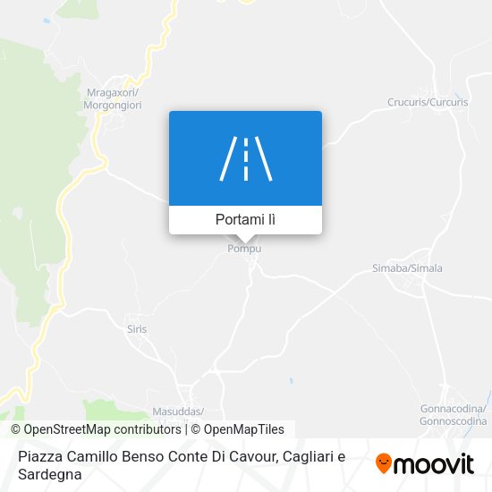 Mappa Piazza Camillo Benso Conte Di Cavour