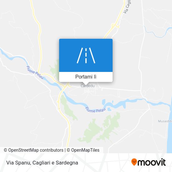 Mappa Via Spanu