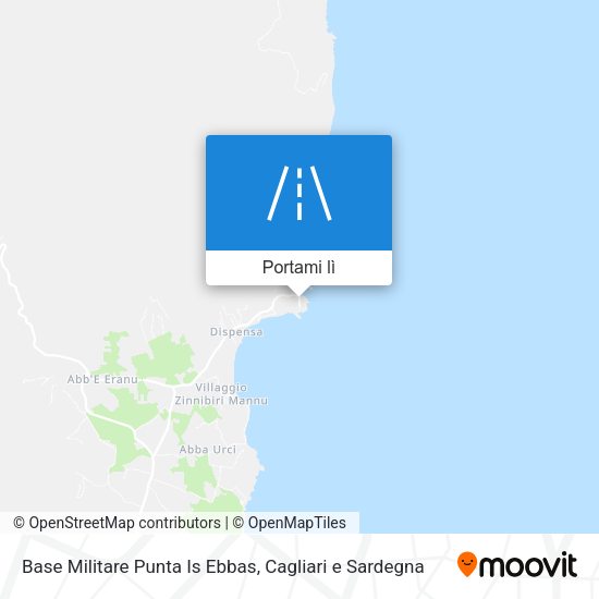 Mappa Base Militare Punta Is Ebbas