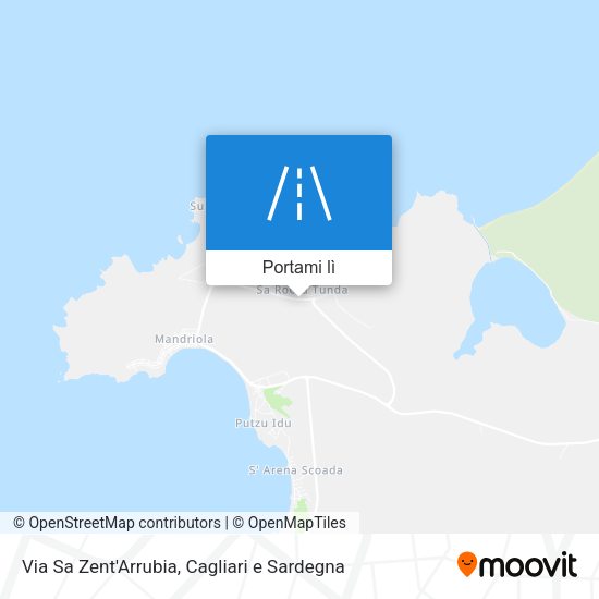 Mappa Via Sa Zent'Arrubia