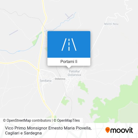 Mappa Vico Primo Monsignor Ernesto Maria Piovella