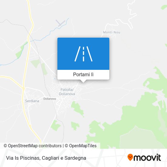 Mappa Via Is Piscinas