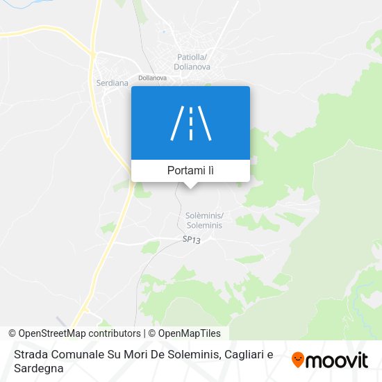 Mappa Strada Comunale Su Mori De Soleminis