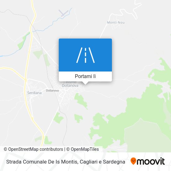 Mappa Strada Comunale De Is Montis
