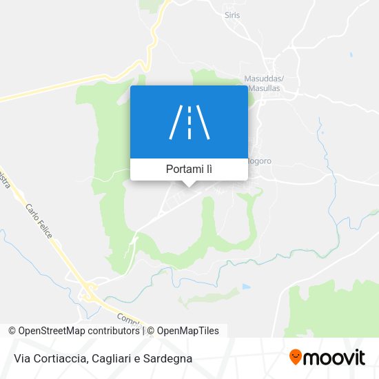 Mappa Via Cortiaccia