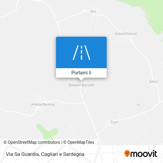Mappa Via Sa Guardia
