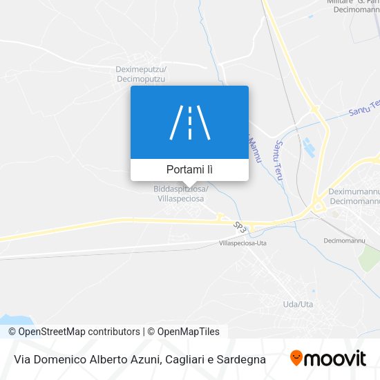 Mappa Via Domenico Alberto Azuni